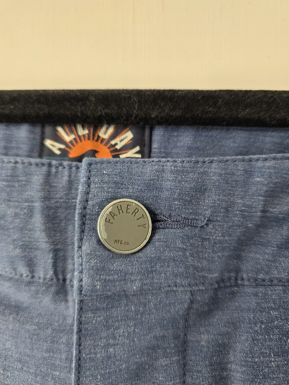 Faherty All Day Shorts Mens Tailored Flat Front Water Repellent Short Pants 30